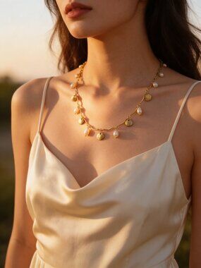 Tideglow Pearl Shell Necklace